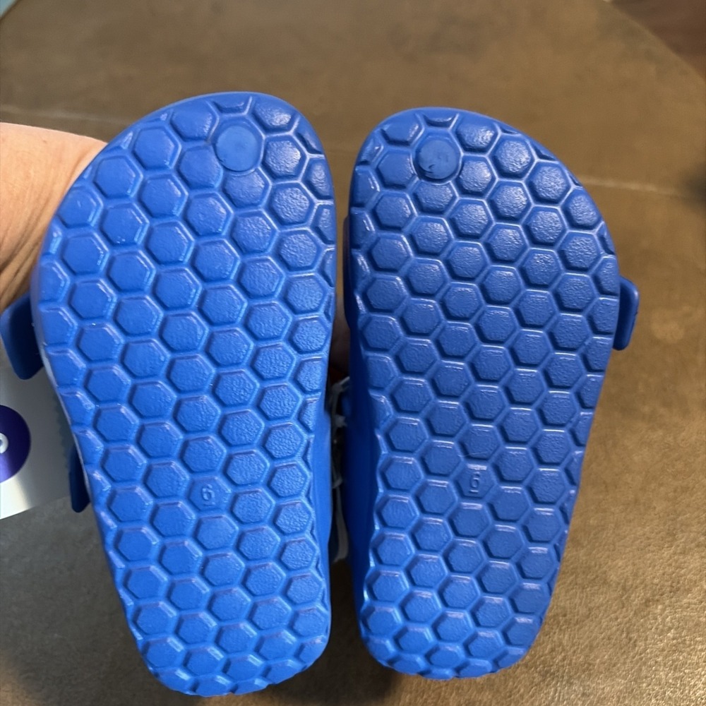 Cat & Jack Rubber Blue Sandals - Toddler Size 6 - Picture 5 of 6